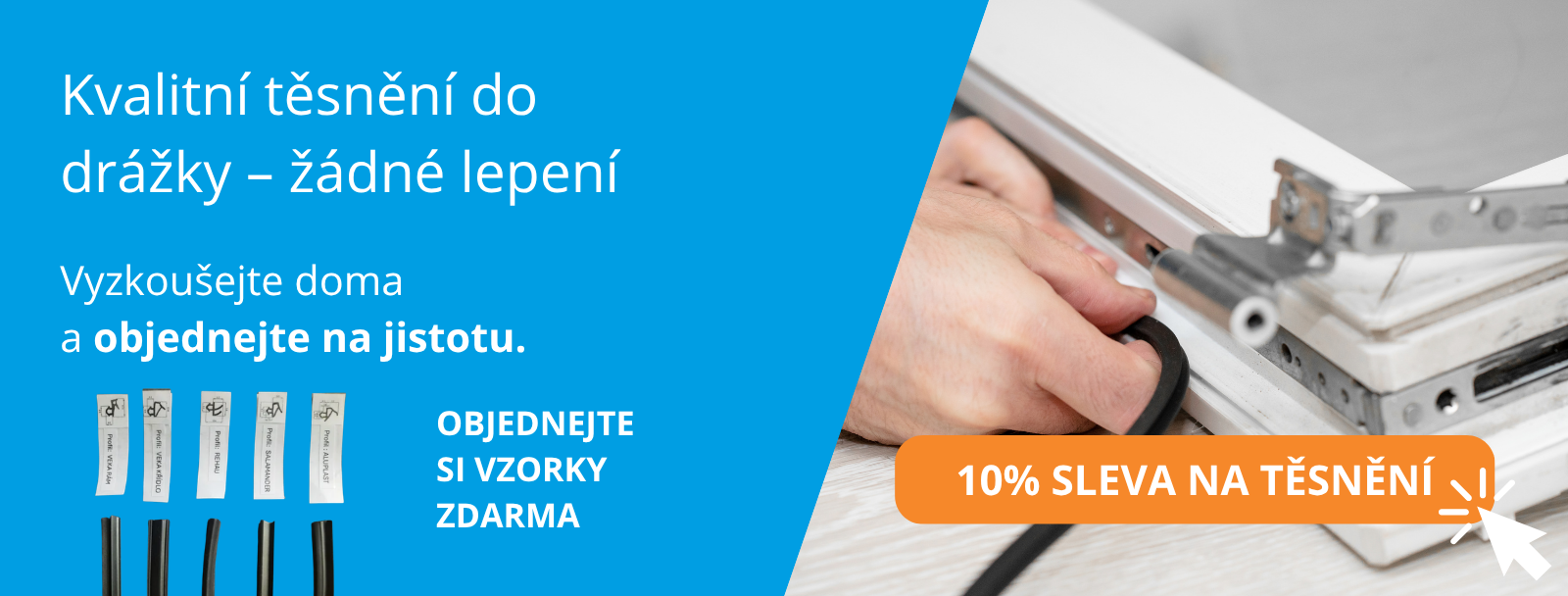 Sleva na 10 % metrážové těsnění
