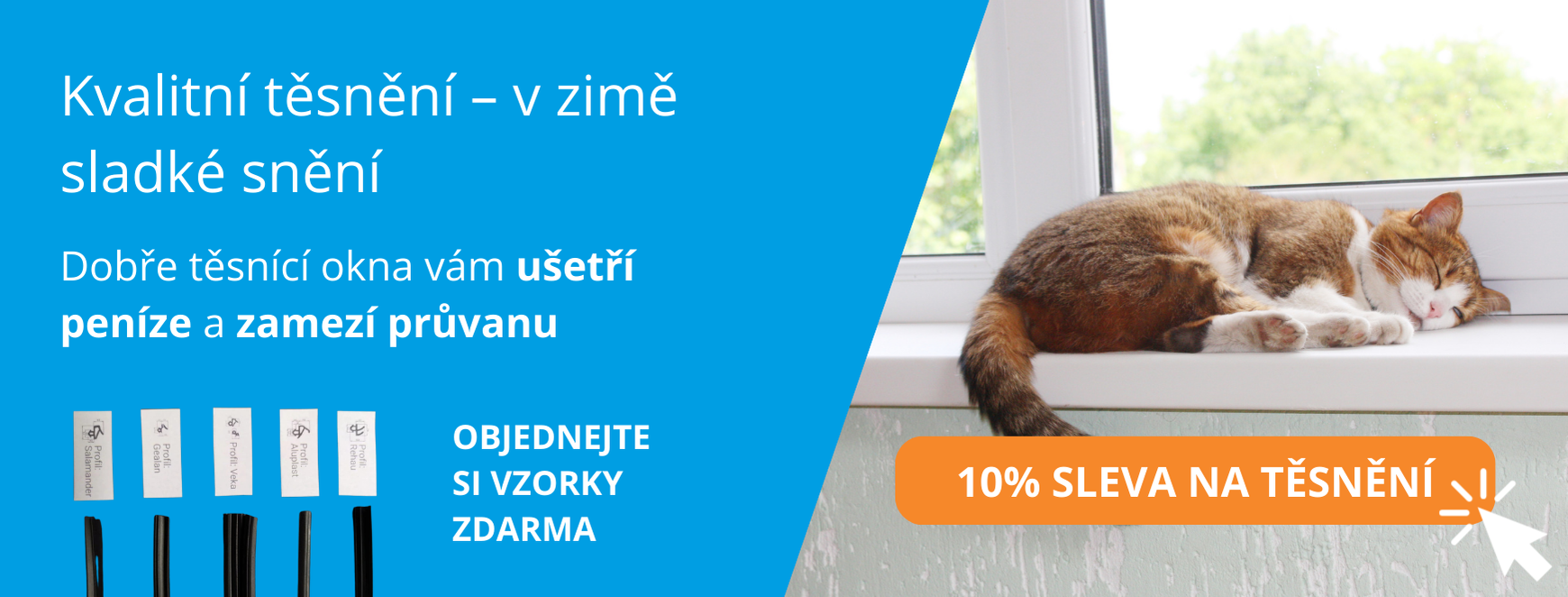 Sleva na 10 % metrážové těsnění