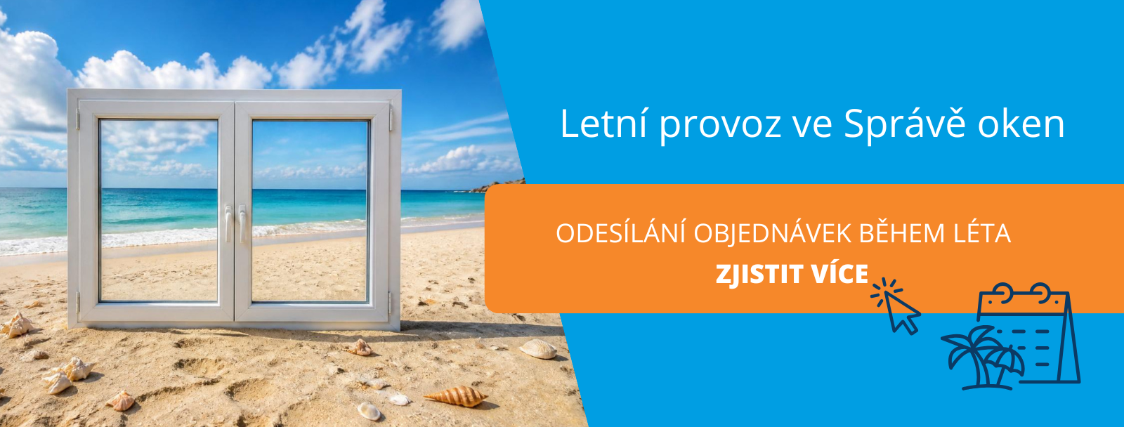 letní provoz 2026_banner okno na pláži
