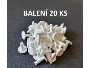 Fixační kolíček na žaluzie větší balení 20KS - BÍLÁ  20ks za cenu 18ks