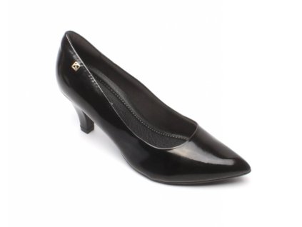 Piccadilly 745064 48 černé elegantní dámské lodičky lesk
