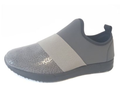 Medi Line 80516 šedé dámské zdravotní polobotky s lycrou