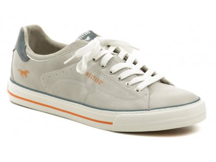 Mustang 4180 307 22 světle šedé pánské polobotky 1