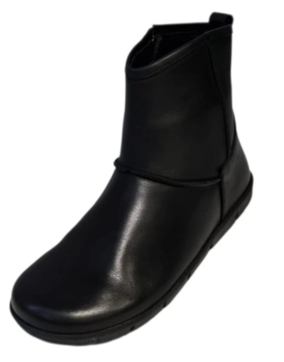 Dámské kotníkové barefoot boty Sofia - beBare - černá VELIKOST: 36