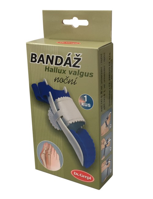 DR.GREPL Bandáž Hallux valgus noční VELIKOST: PRAVÁ