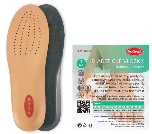 DR.GREPL diabetické vložky do bot VELIKOST: 39-40