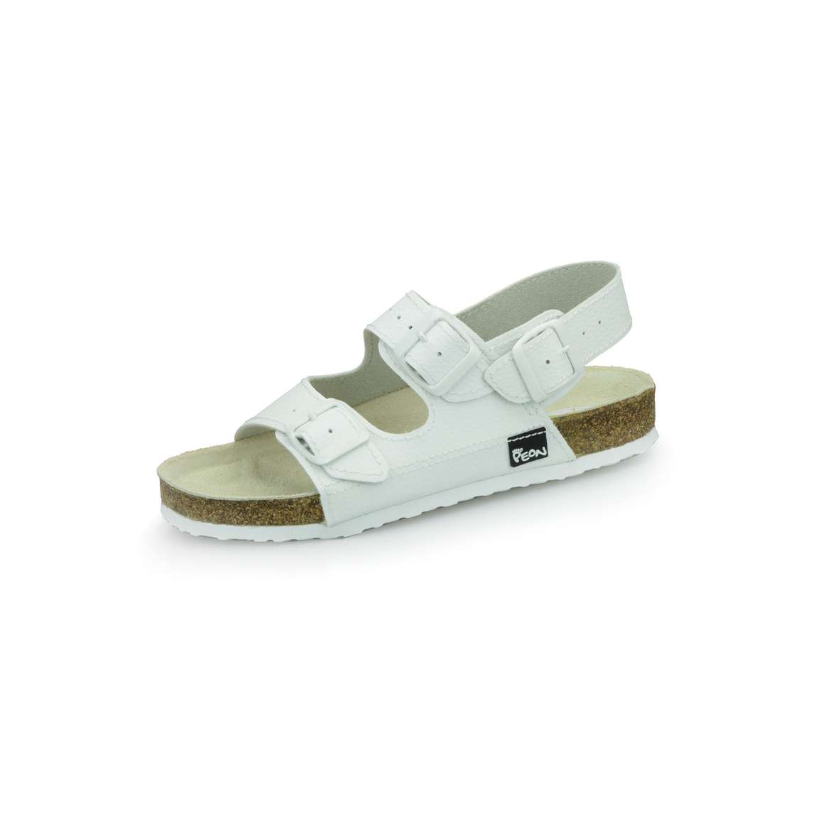 PEON PE/132-5 bílé pánské zdravotní korkové sandále BARVA: BÍLÁ, VELIKOST: 42