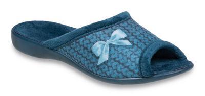 BEFADO 254D069 dámské pantofle modré s mašlí BARVA: MODRÁ, VELIKOST: 41