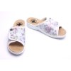 Medi Line 1418 WHITE dámské pantofle na suchý zip