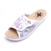 Medi Line 1418 WHITE dámské pantofle na suchý zip