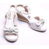 Piccadilly 408132-18 bílé sandále na vysokém klínku