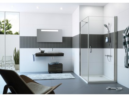 Classics 2 swing door with side panel