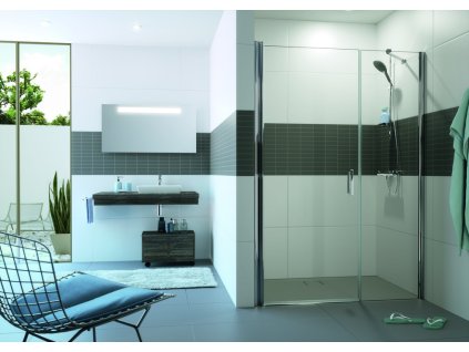 Classics 2 swing door with additional section in recess