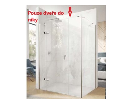 Křídlové dveře s pevným segmentem, protisegmentem do niky