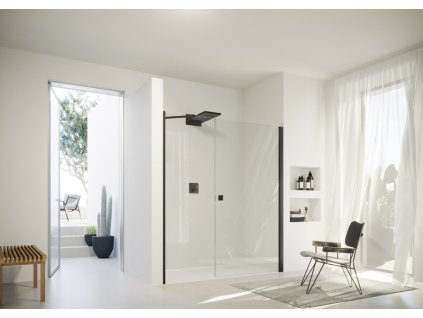 SolvaPro Swing Door with Additional Section In Recess Black Edition