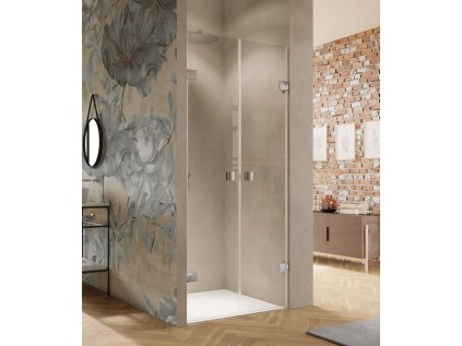 Solva frameless two way door in recess