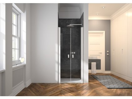 Design pure Two way door in recess White Edition