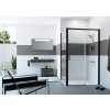 Classics 2 EasyEntry Sliding door, 1 panel with fixed segment and side panel Black Edition