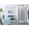 Classics 2 swing door corner entry combined with EasyStyle Beton