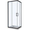 Hüppe Urban Sprchový kout čtverec posuvné dveře rohový vstup černá