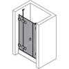 SolvaPro frameless Swing door with fixed segment and additional section in recess