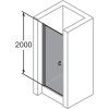 Solva SolvaPro partially framed Swing door left niche