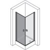 partially framed Swing door for corner entry (half)