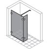 SolvaPro frameless Walk In side panel left with movable segment