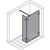 SolvaPro frameless Walk In side panel right with movable segment