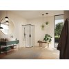 Vita pure frameless Sliding door corner entry Black Edition