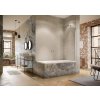 Solva partially framed swing door Bath top shower screen