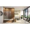Xtensa bath top shower screen Sliding door High gloss Silver