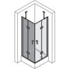 Design pure Swing door with fixed segment with fitting left corner entry