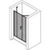 Design pure Swing door with fixed segment and additional section in recess(1)