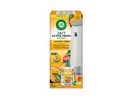 Air Wick Active Fresh Komplet Maracuja a Tropické mango 228 ml
