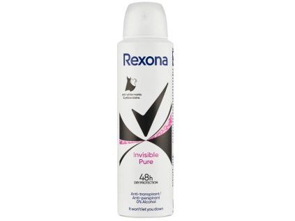 216 rexona invisible pure antiperspirant 150 ml