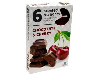 6196 admit cajova svicka chocolate cherry 6 ks