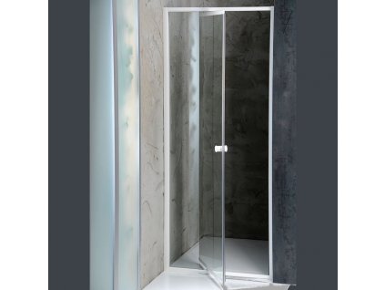 Aqualine AMICO sprchové dveře výklopné 1040-1220x1850 mm, čiré sklo G100