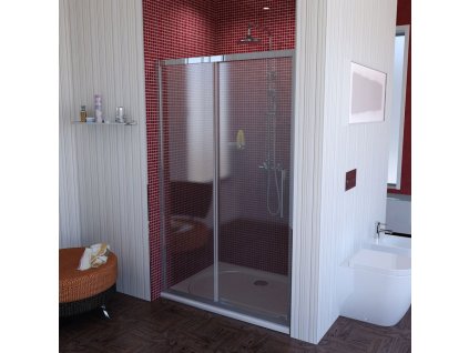 Sapho LUCIS LINE sprchové dveře 1400mm, čiré sklo DL1415