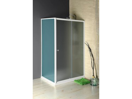 Aqualine AMADEO posuvné sprchové dveře 1100 mm, sklo BRICK BTS110