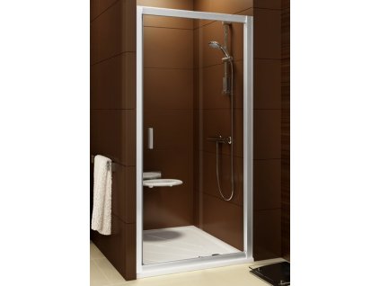 Ravak Sprchové dveře posuvné dvoudílné 100 cm bílá,     BLDP2-100 TRANSPARENT   0PVA0100Z1 (Profil Satin, Sklo Grape)