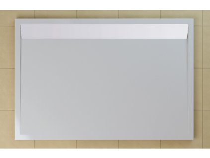 SanSwiss Sprchová vanička obdélníková 90×140 cm bílá, kryt bílý