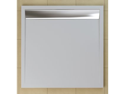 SanSwiss Ila Sprchová vanička čtvercová 80×80 cm bílá (Barva krytu  sifonu Aluchrom)
