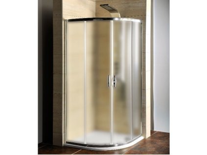 245829 gelco akce ctvrtkruhova sprchova zastena 900x900x1900mm sklo brick vcetne vanicky z liteho mramoru ag4295