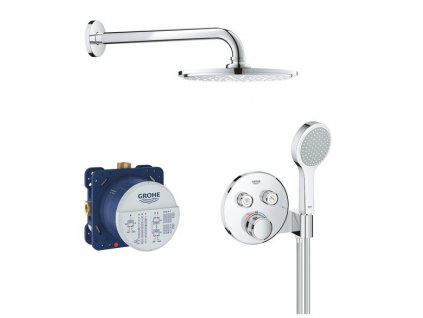 Grohe Grohtherm SmartControl sprchový set Perfect s podomítkovým termostatem, 210 mm, chrom 34743000
