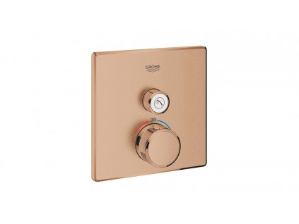 Grohe Grohtherm SmartControl termostatická sprchová baterie pod omítku s 1 ventilem, kartáčovaný Warm Sunset 29123DL0