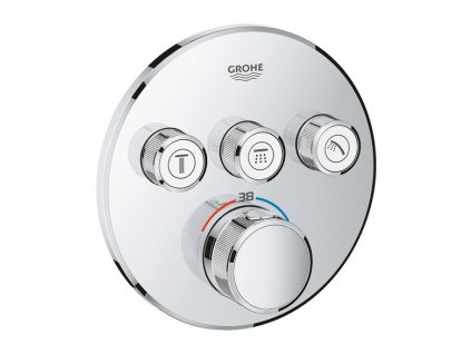 Grohe Grohtherm SmartControl termostatická sprchová podomítková baterie, 3 ventily, chrom 29121000