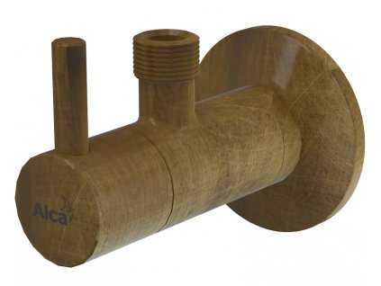 AlcaPLAST Rohový ventil 1/2˝×3/8˝ s filtrem, antic
