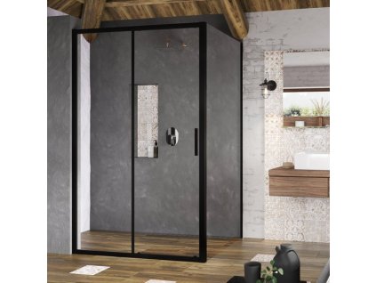 Ravak Blix Slim BLSDP2+BLSPS sprchový kout obdélníkový 120x90 cm - černá