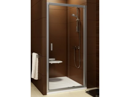Ravak Sprchové dveře posuvné dvoudílné 120 cm bílý,     BLDP2-120   GRAPE   0PVG0100ZG (Profil Satin, Sklo Grape)